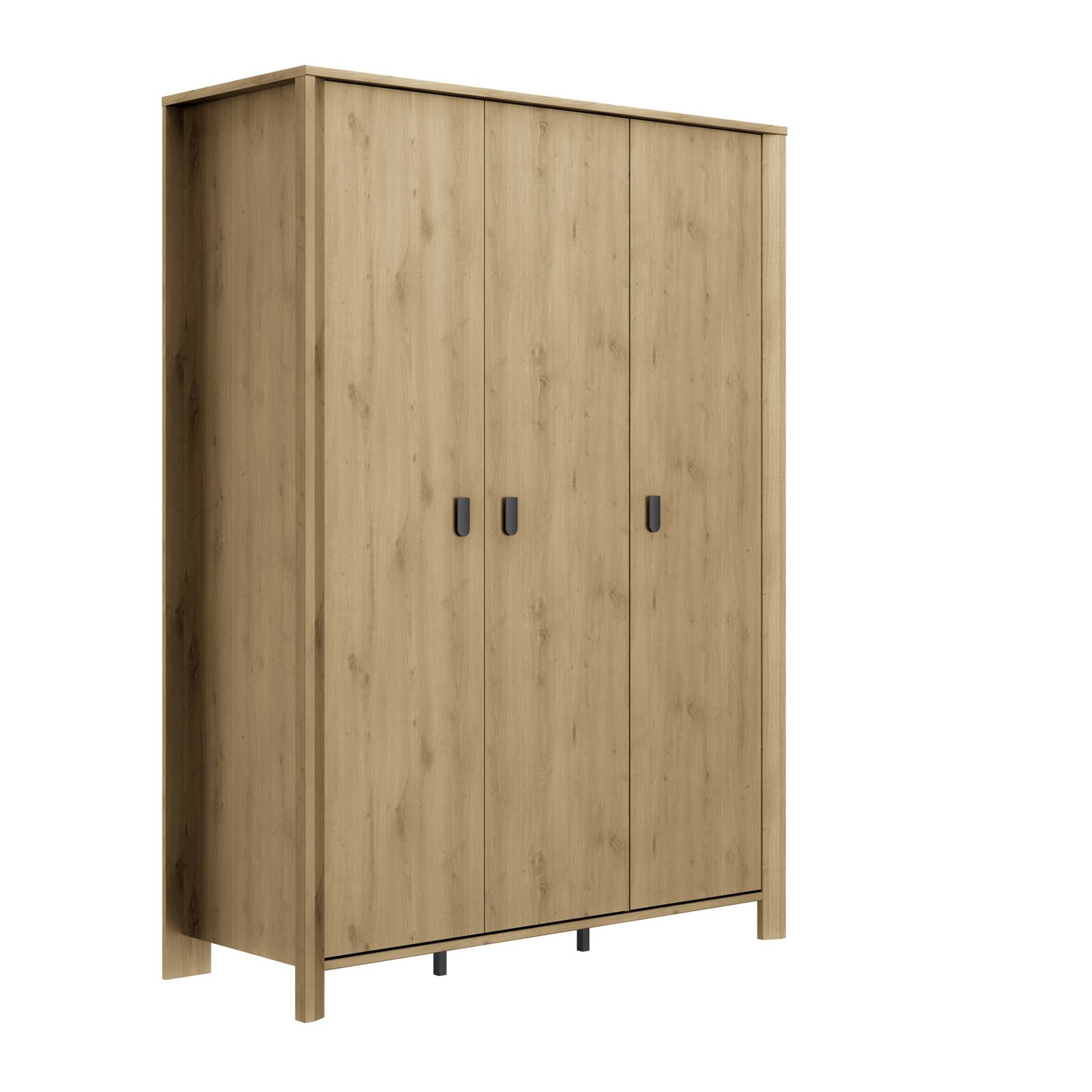 Armoire 3 portes LUGANO Chêne artisan 149x60 – Image 2