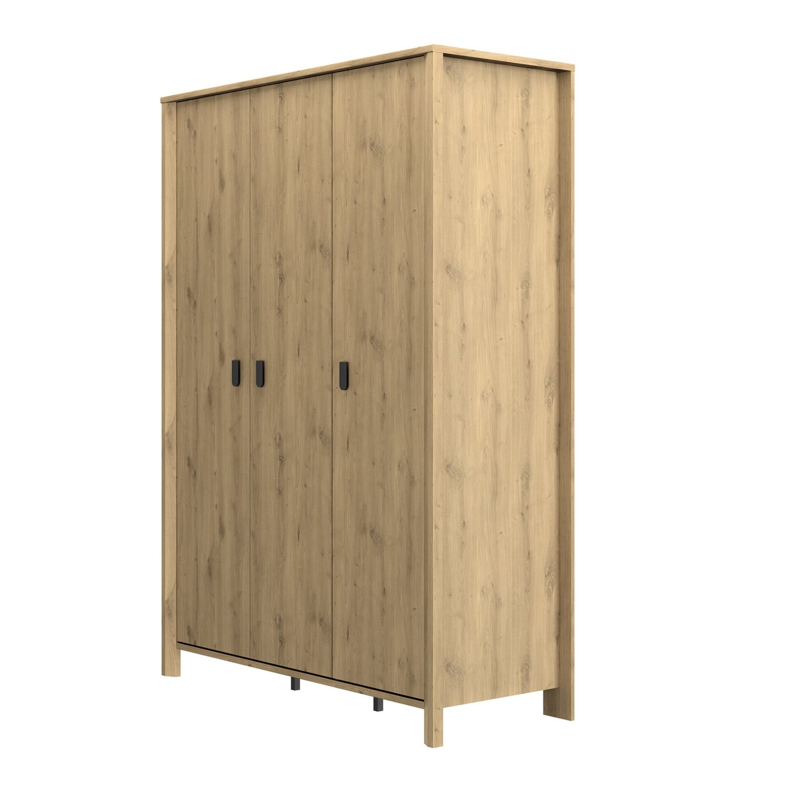 Armoire 3 portes LUGANO Chêne artisan 149x60 – Image 3