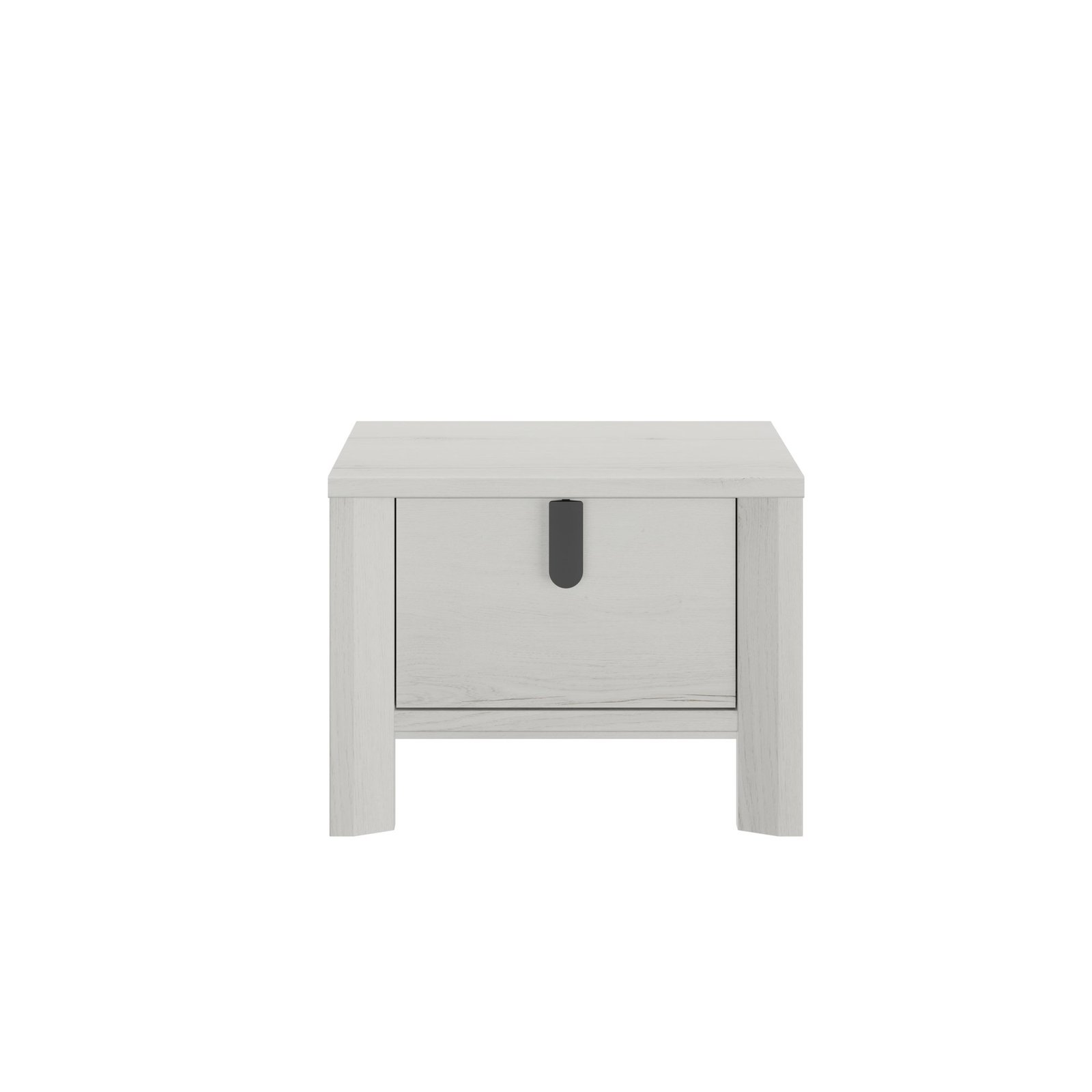 Nachttisch, 1 schublade, Eiche LUGANO Helvézia gebleichtem 49x38