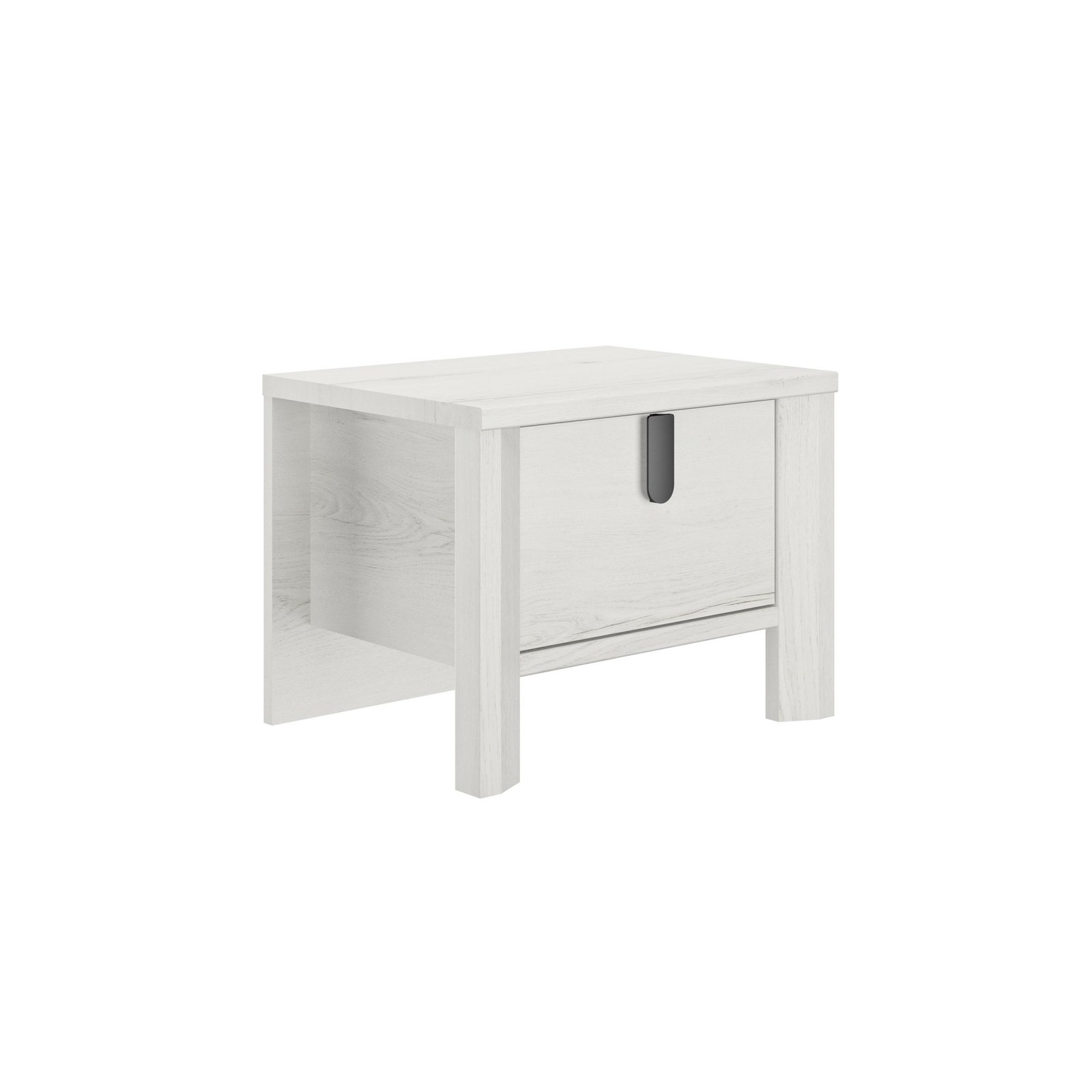 Nachttisch, 1 schublade, Eiche LUGANO Helvézia gebleichtem 49x38 – Bild 2