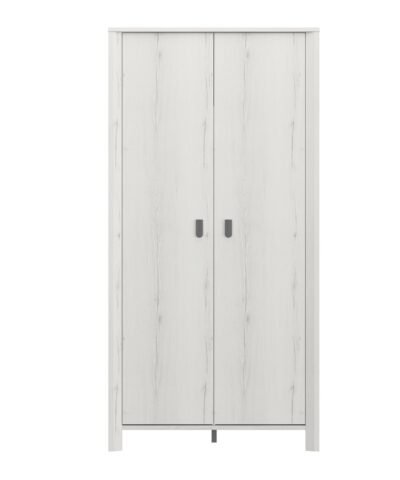 Armoire 2 portes LUGANO Chêne Helvézia blanchi 104x60