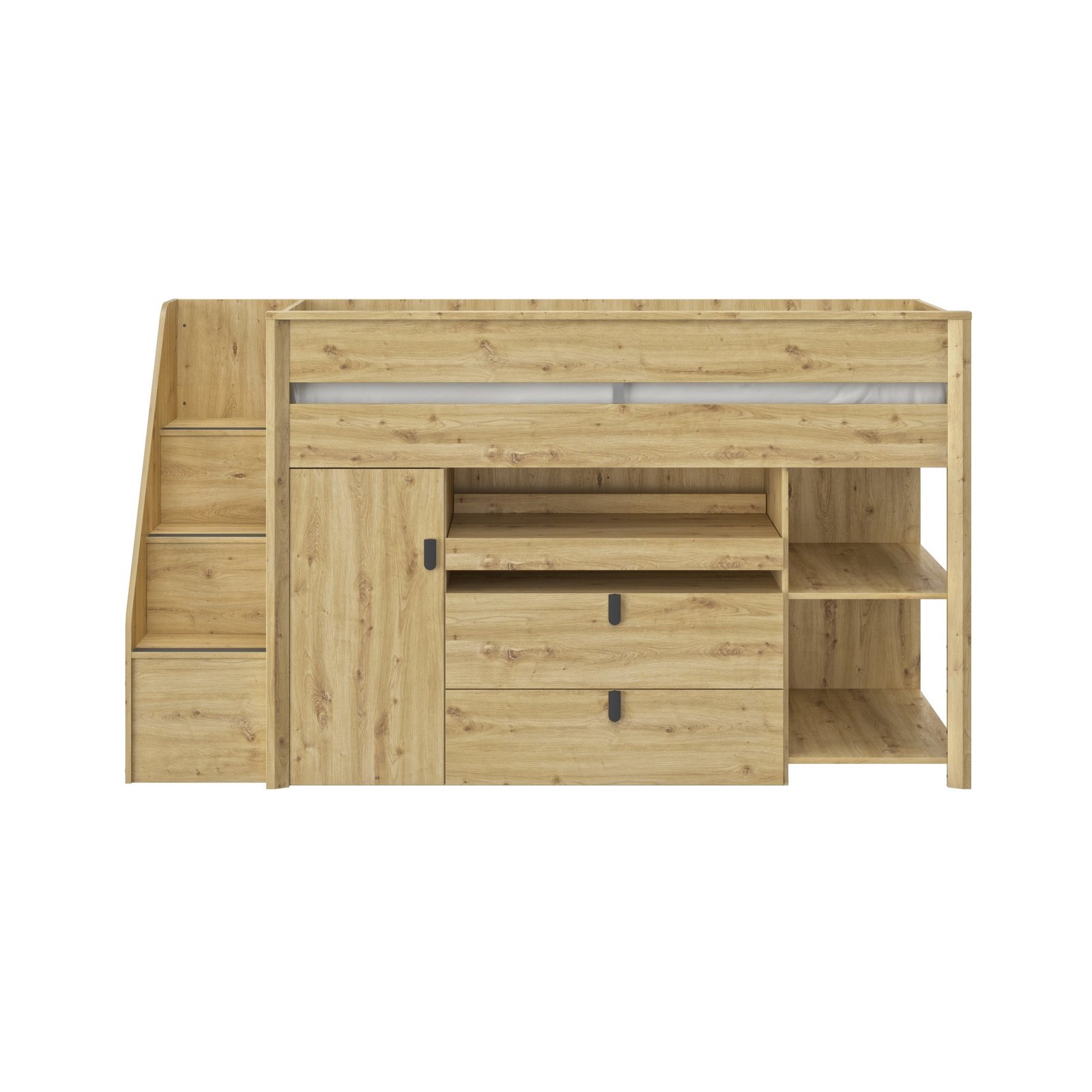 Bett kombiniert DAS Eiche artisan Beige 246x97 – Bild 4