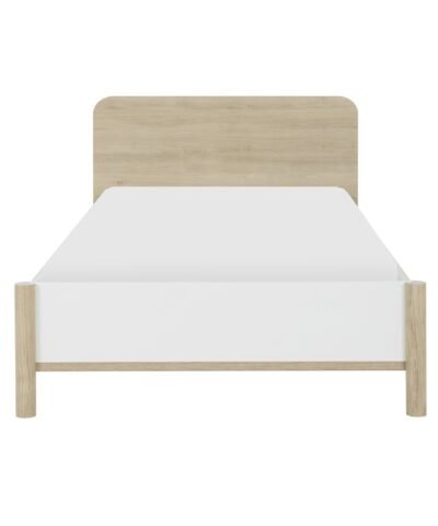 Alternative view of Lit simple MATIS Châtaignier naturel  135x208