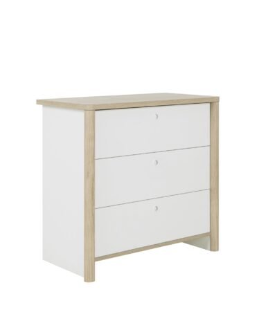 Alternative view of Commode 3 tiroirs MATIS Châtaignier naturel  84x45