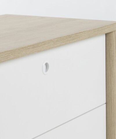 Commode 3 tiroirs MATIS Châtaignier naturel  84x45 – Image 4