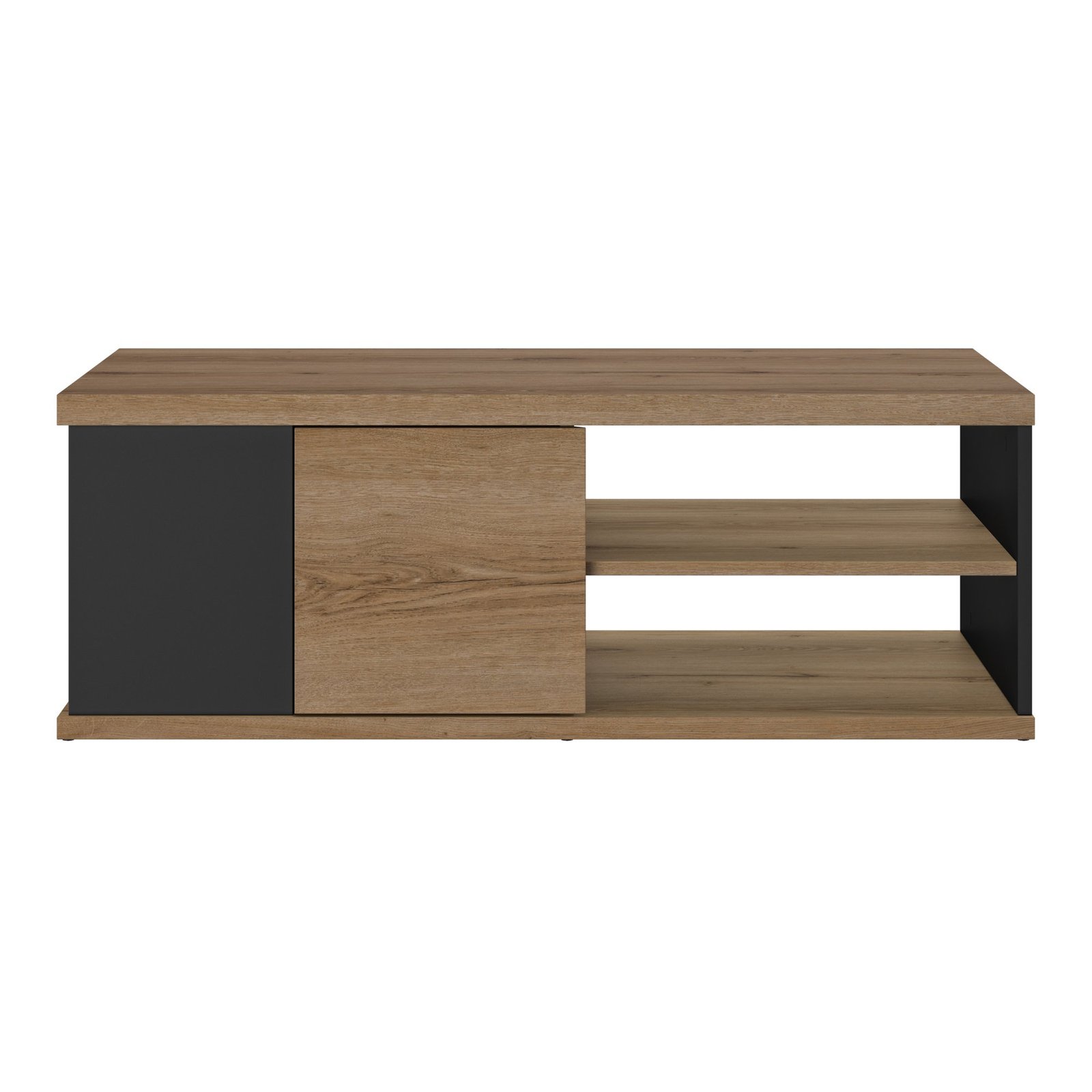 Table basse 1 porte OTELLO Noir mat