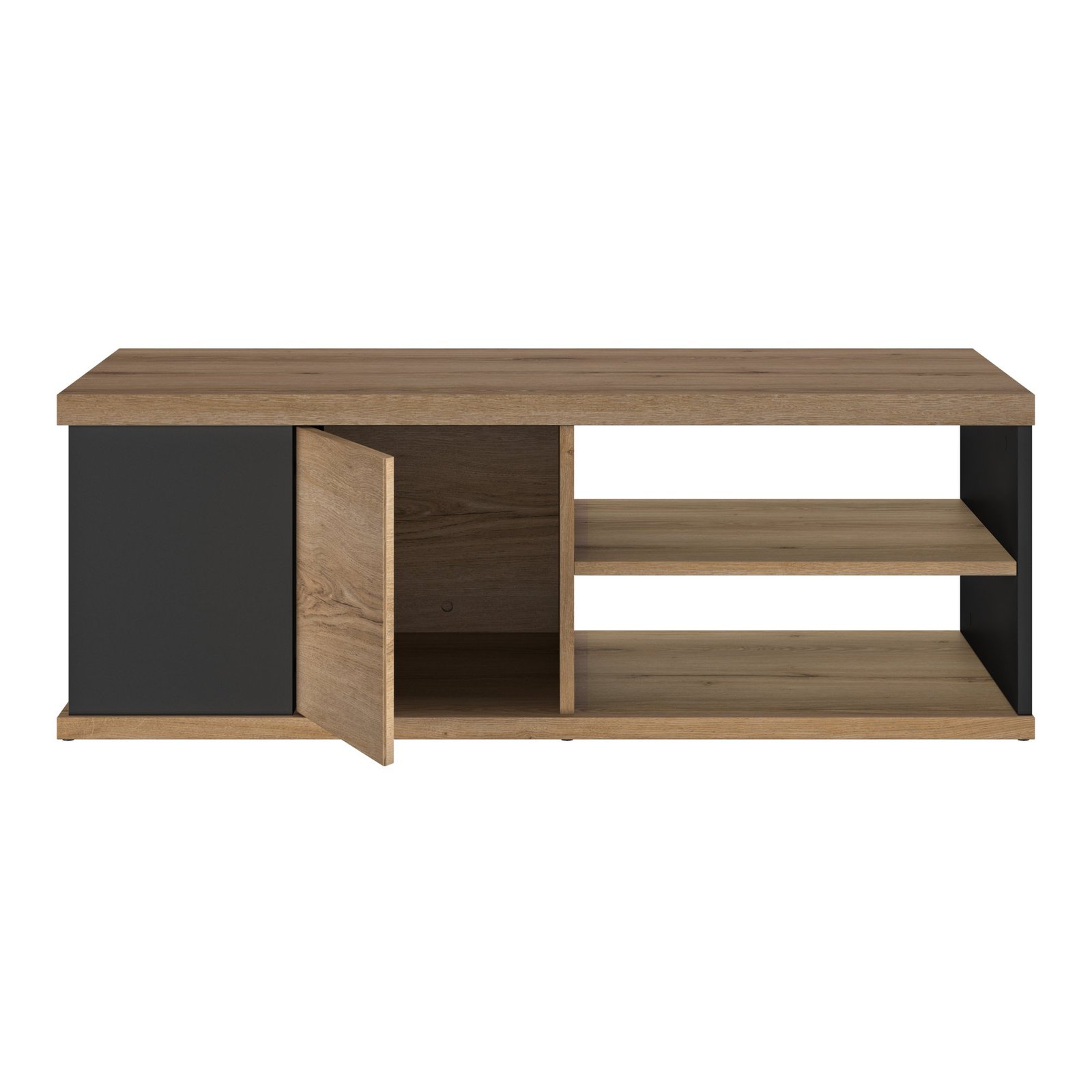 Table basse 1 porte OTELLO Noir mat – Image 2