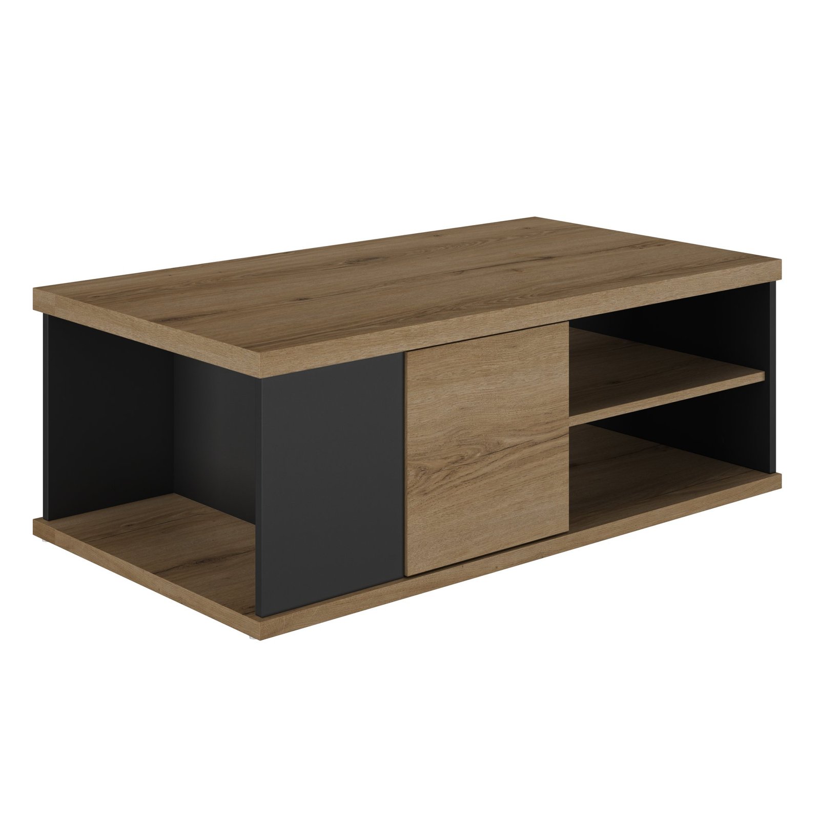 Table basse 1 porte OTELLO Noir mat – Image 3