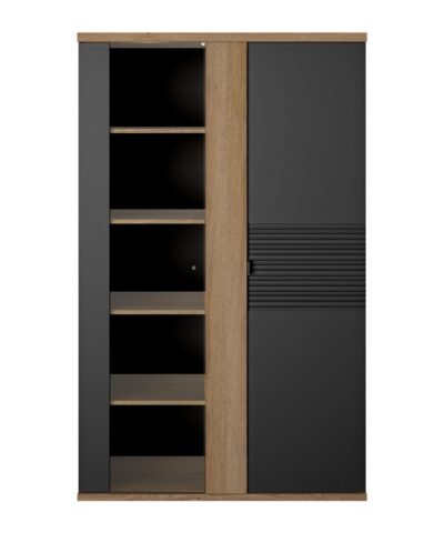 Vitrine 2 portes OTELLO Noir mat