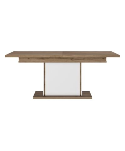 Tisch rechteck 1 verlängert L. 190 OTELLO Weiss hochglanz