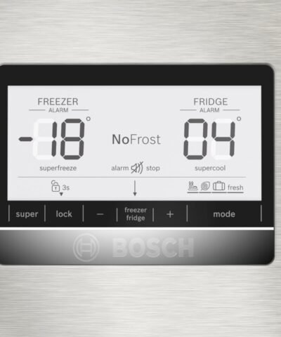 Combiné réfrigérateur-congélateur Pose libre (Série 6) Portes en acier brossé antifingerprint Bosch KGN86AIDR – Image 3