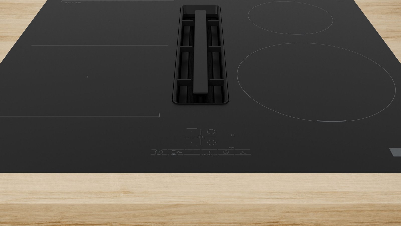 Induktionskochfeld mit dunstabzug integriert, 60 cm, mit blume-plan, PVS601B16E – Bild 2