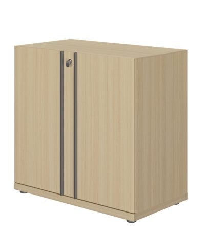 Alternative view of Büroschrank unten 2 türen 45x81 - Eiche strukturiert -  GAUTIER OFFICE