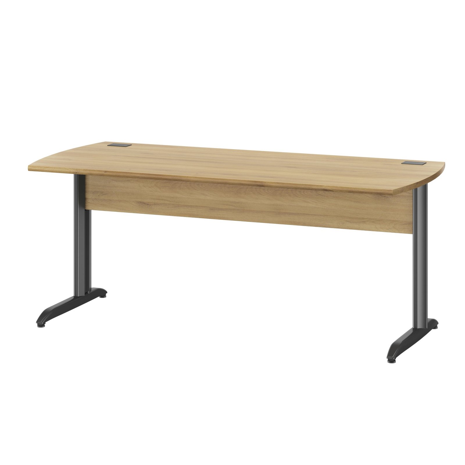 Table bureau pieds métal (JAZZ +) 80x160 Chêne du bocage GAUTIER OFFICE