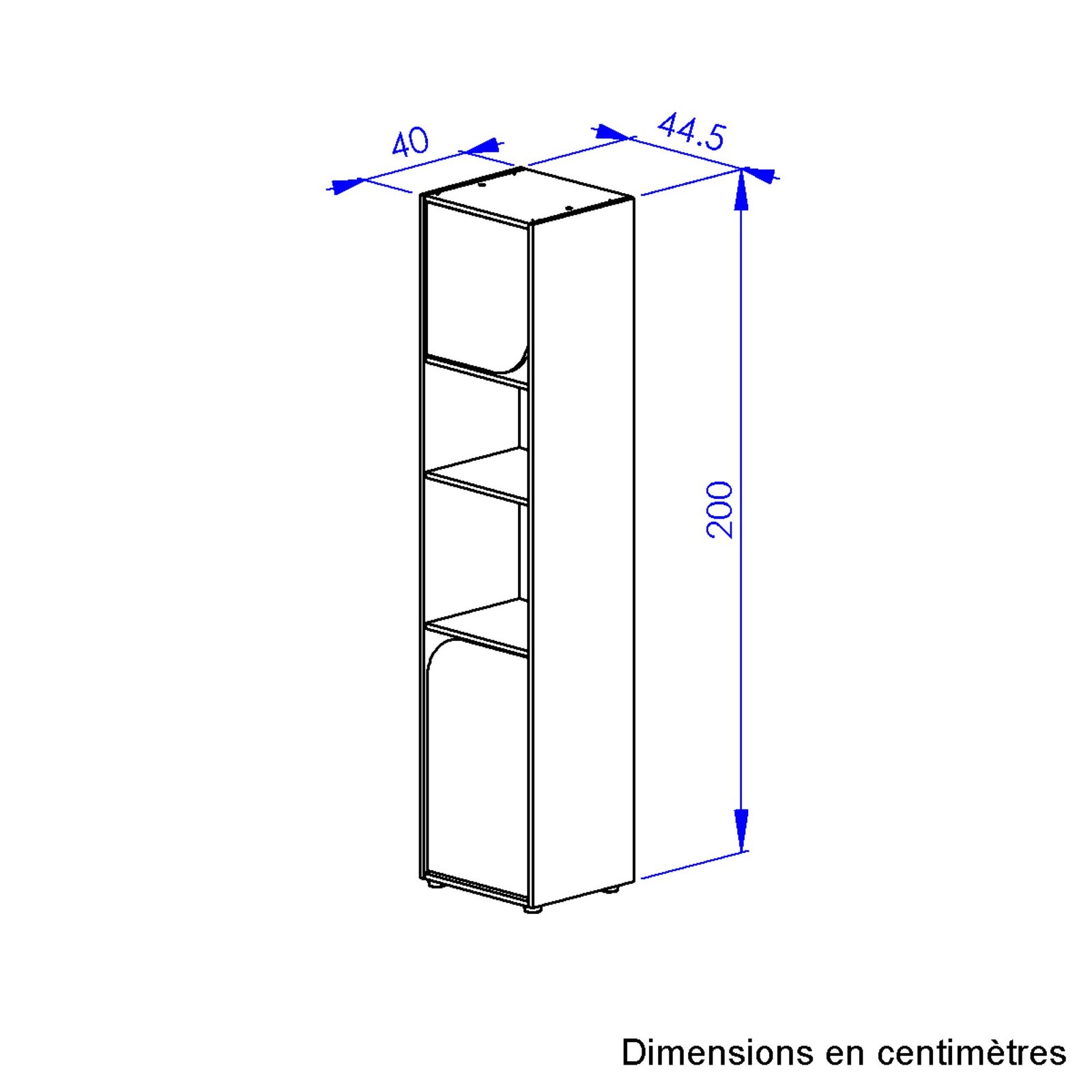 Bibliothek, 2 türen RITMO Grün 45x40 – Bild 7