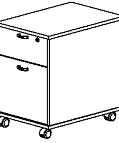 Alternative view of Rollcontainer mit 2 schubladen (MAMBO) 42x61 Eiche sonoma GAUTIER OFFICE