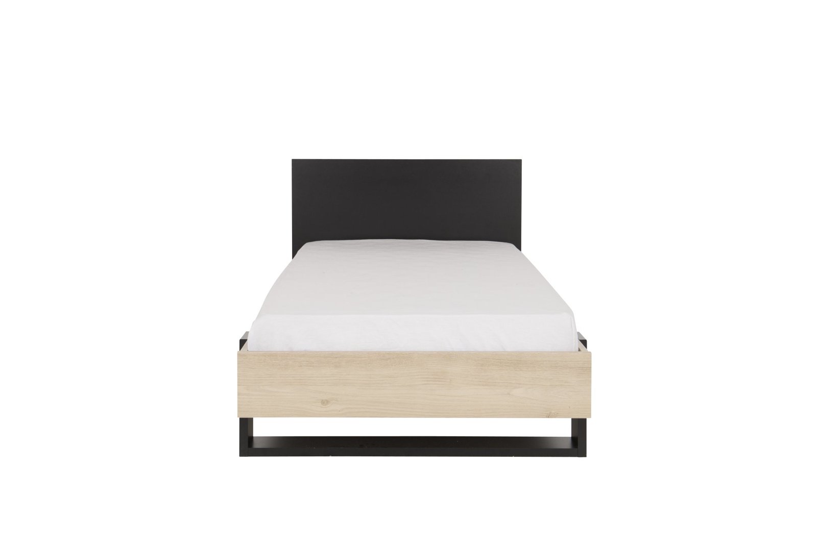 Lit DUPLEX Châtaignier naturel Beige 100x204