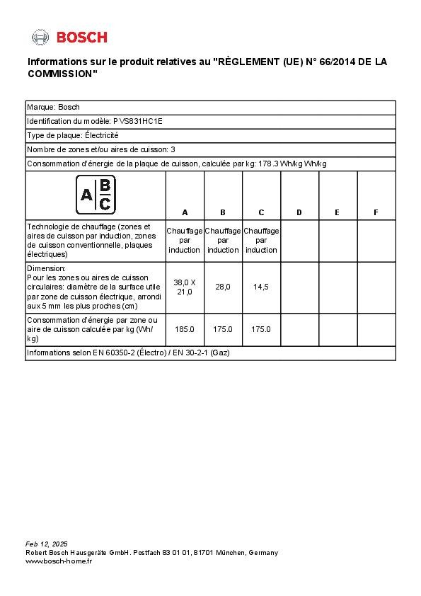 Induktionskochfeld 80 cm, Schwarz, ohne rahmen, PVS831HC1E – Bild 6