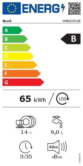 Einbau-Geschirrspüler Bosch (Serie 6) Stahl gebürstet SMI6ZCS16E – Bild 9