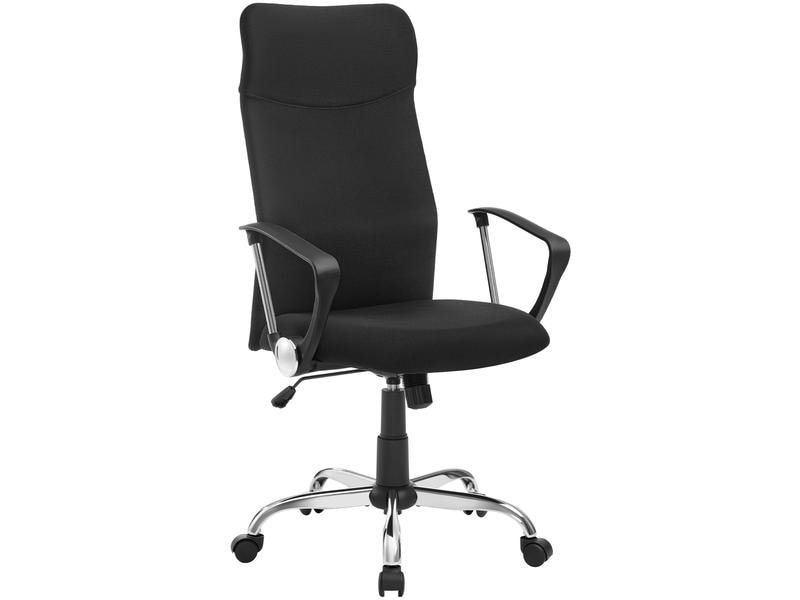 Songmics Chaise de bureau avec rembourrage et accoudoirs, noir 10