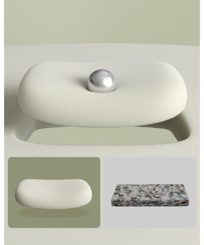 Songmics Chaise de bureau avec dossier rembourré et accoudoirs, Gris 5