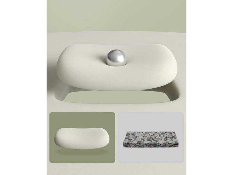 Songmics Chaise de bureau avec dossier rembourré et accoudoirs, Gris 5