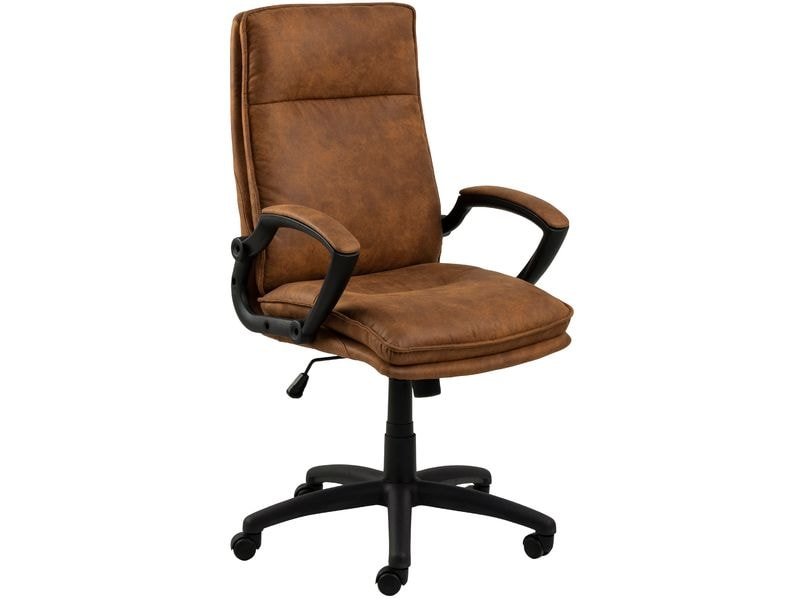 AC Design Chaise de bureau Brad, avec accoudoirs et roulettes à frein, Camel 10