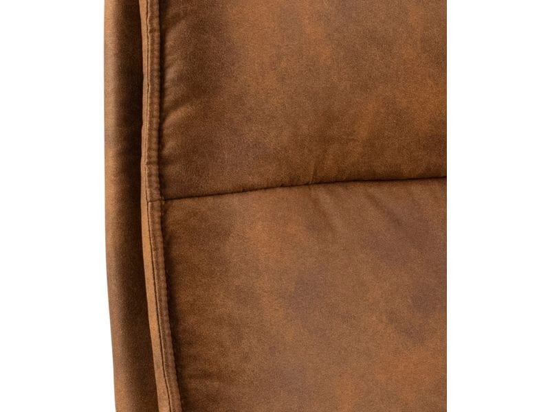 AC Design Chaise de bureau Brad, avec accoudoirs et roulettes à frein, Camel 4