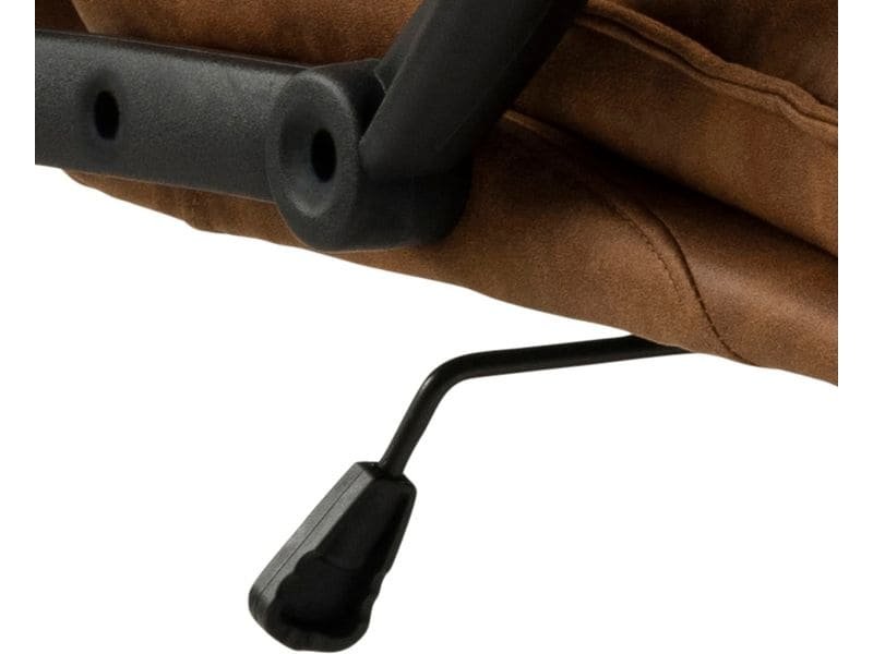 AC Design Chaise de bureau Brad, avec accoudoirs et roulettes à frein, Camel 6