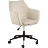 AC Design Chaise de bureau Nora, avec dossier rembourré et accoudoirs, sable 10