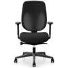 Giroflex Bürostuhl 353 mit Netzrücken und Armlehnen, Schwarz 3