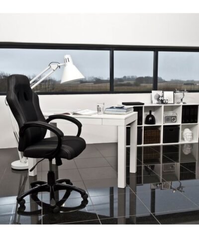 AC Design Bürostuhl Race, mit Polsterrücken und Armlehnen, Schwarz 7