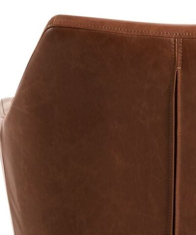 AC Design Bürostuhl Nora, mit Polsterrücken und Armlehnen, Cognac 5