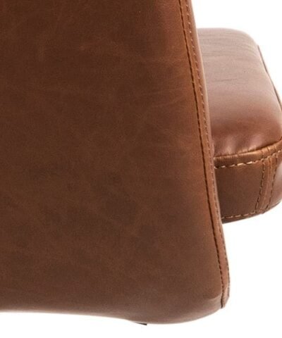 AC Design Bürostuhl Nora, mit Polsterrücken und Armlehnen, Cognac 4