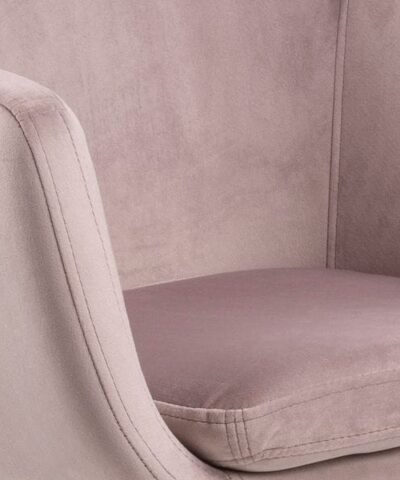 AC Design Bürostuhl Nora, mit Polsterrücken und Armlehnen, Dusty Rose 3