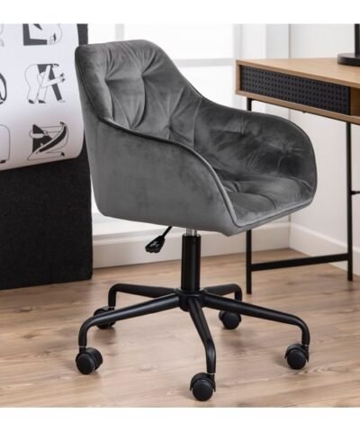 AC Design Bürostuhl Brooke, mit Bremsrollen, Dunkelgrau 8