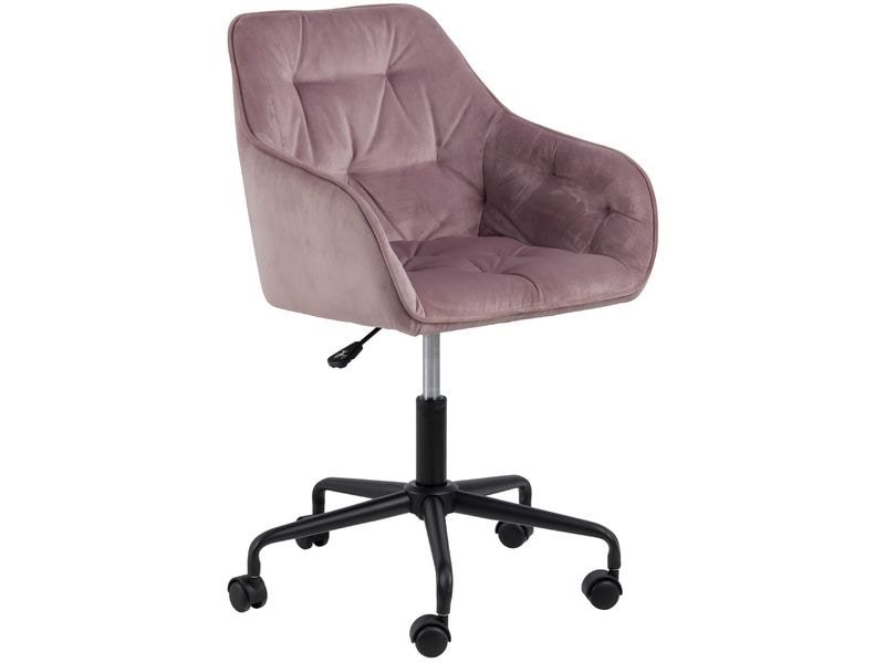 AC Design Bürostuhl Brooke, mit Bremsrollen, Dusty Rose 10