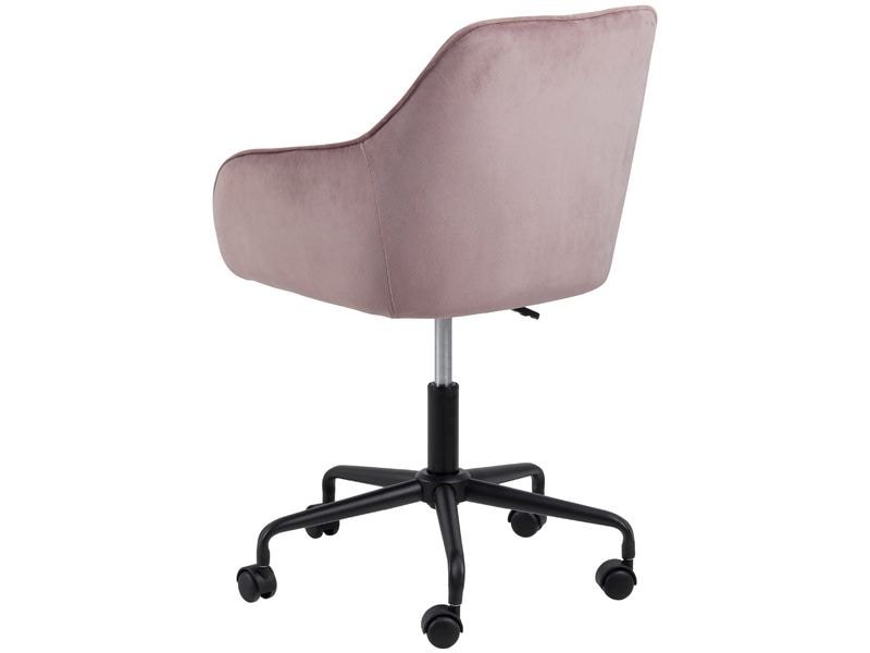 AC Design Bürostuhl Brooke, mit Bremsrollen, Dusty Rose 1