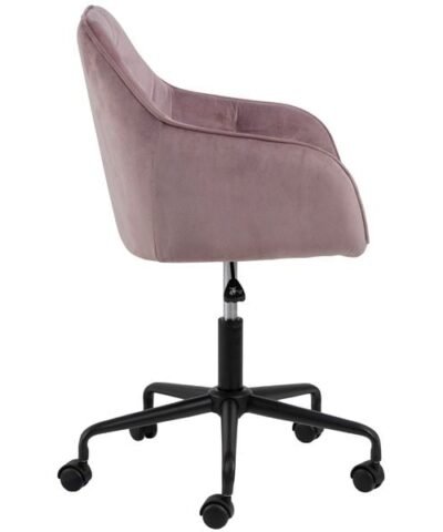 AC Design Bürostuhl Brooke, mit Bremsrollen, Dusty Rose 2