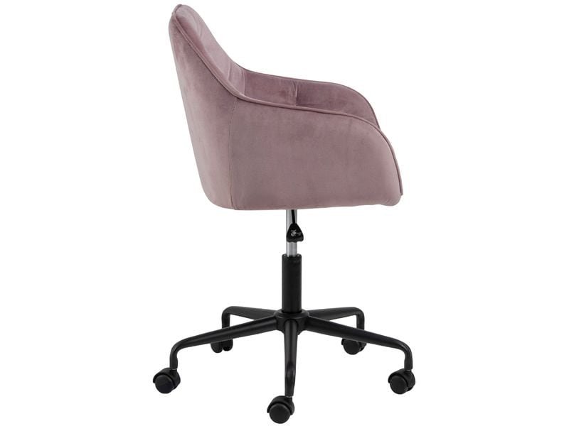 AC Design Bürostuhl Brooke, mit Bremsrollen, Dusty Rose 2