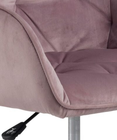AC Design Bürostuhl Brooke, mit Bremsrollen, Dusty Rose 4