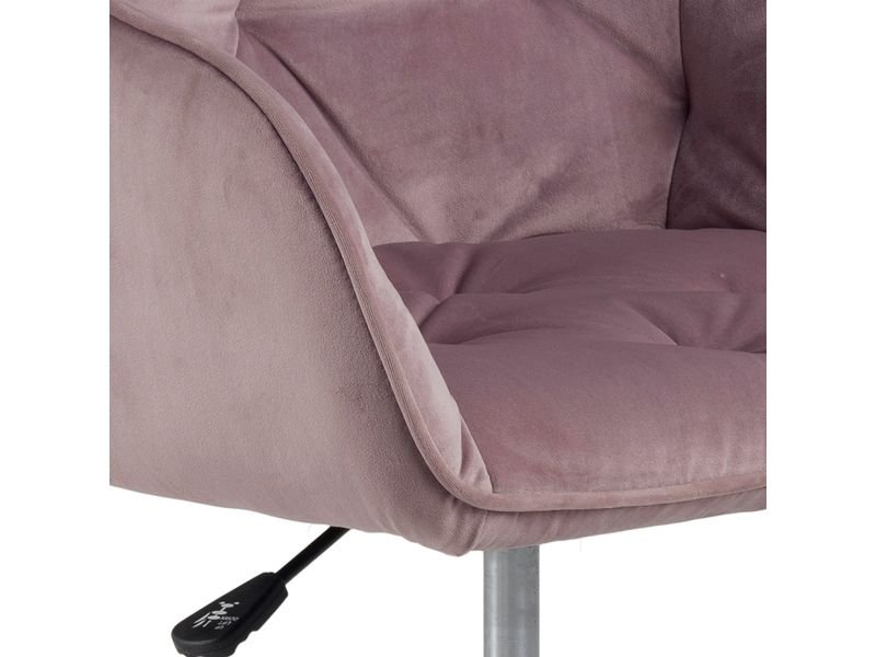 AC Design Bürostuhl Brooke, mit Bremsrollen, Dusty Rose 4