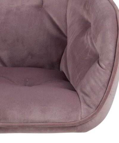 AC Design Bürostuhl Brooke, mit Bremsrollen, Dusty Rose 3