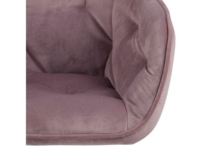 AC Design Bürostuhl Brooke, mit Bremsrollen, Dusty Rose 3