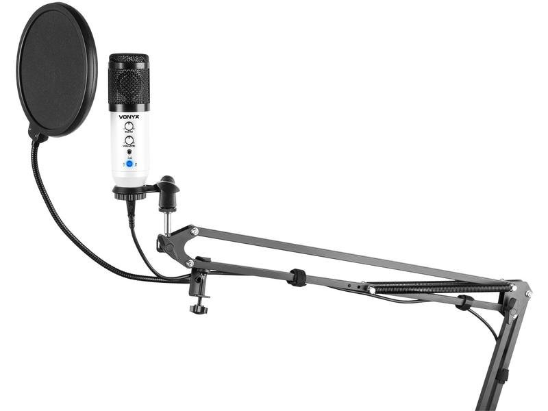 Vonyx Microphone à condensateur CMS320W 1