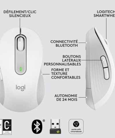 Logitech Souris Signature M650 Blanc 7