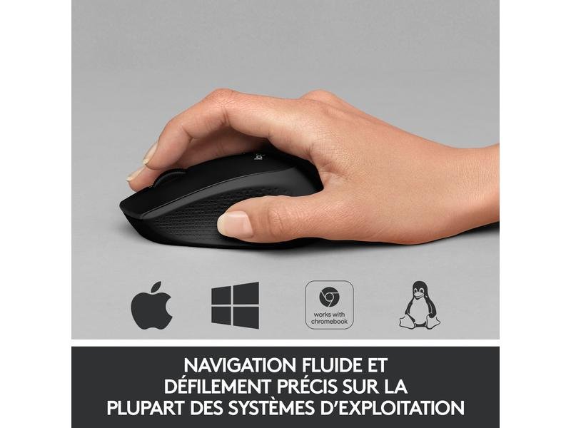 Logitech Souris M330 Silent Plus noir 7