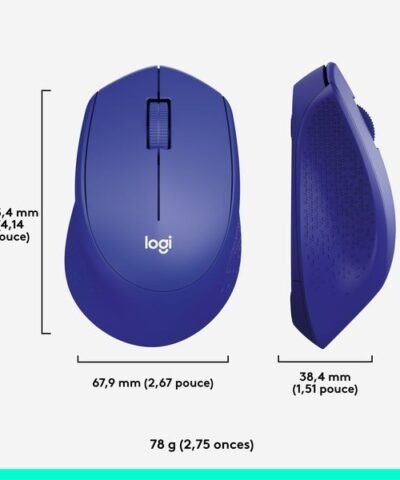 Logitech Souris M330 Silent Plus Bleu bleu 7