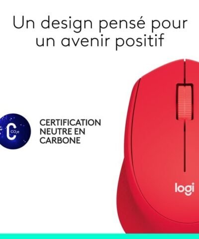 Logitech Souris M330 Silent Plus rouge 8