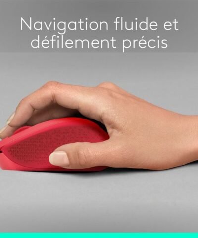Logitech Souris M330 Silent Plus rouge 4